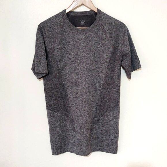 QOR performance heather gray short sleeve workout top - Picture 1 of 5